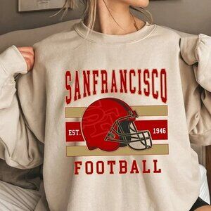 49ers And The Niners Football Sweatshirt San Francisco Retro NFL Crewneck 79